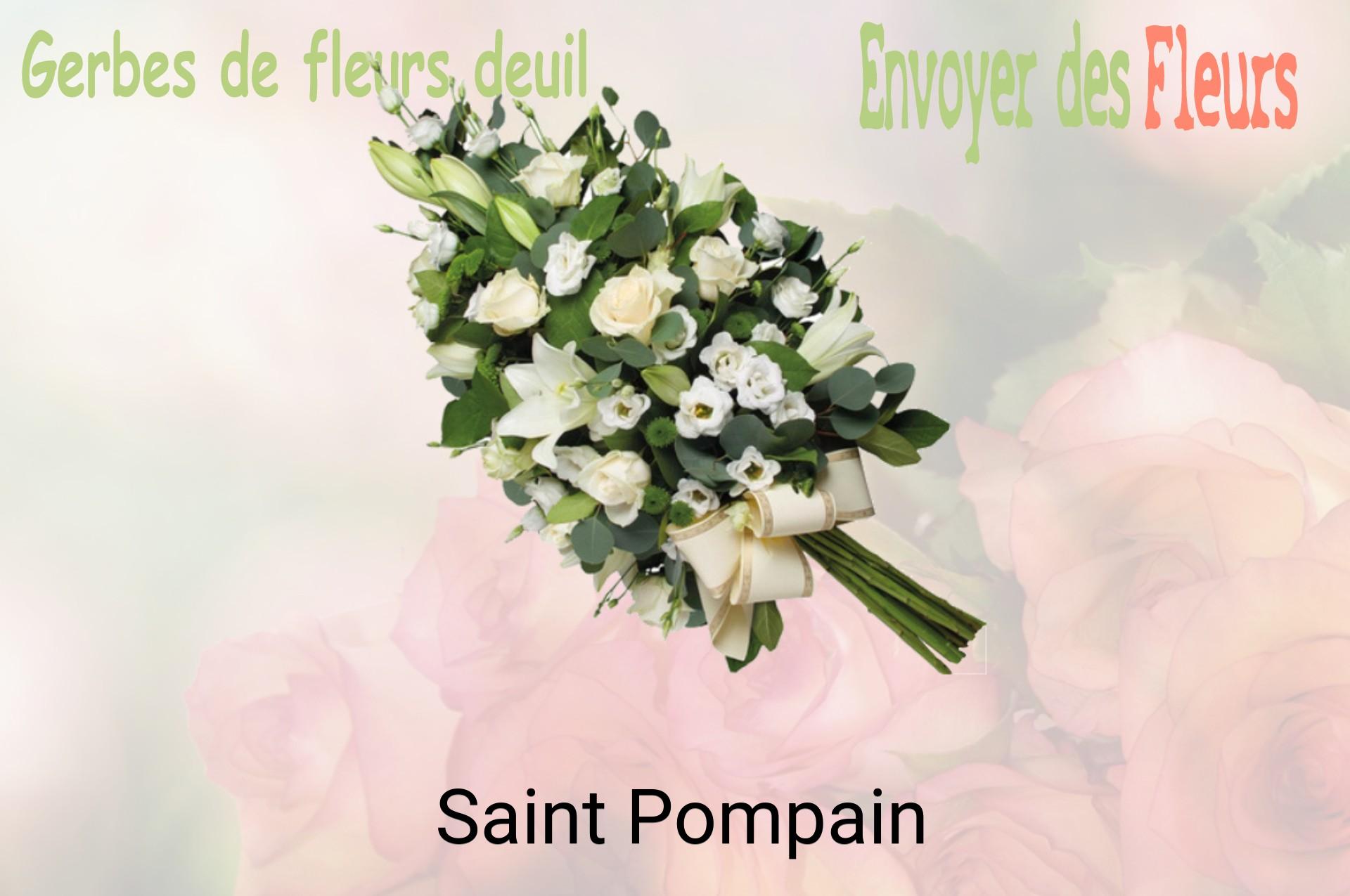 Gerbe de fleurs de deuil livrée à Saint-Pompain